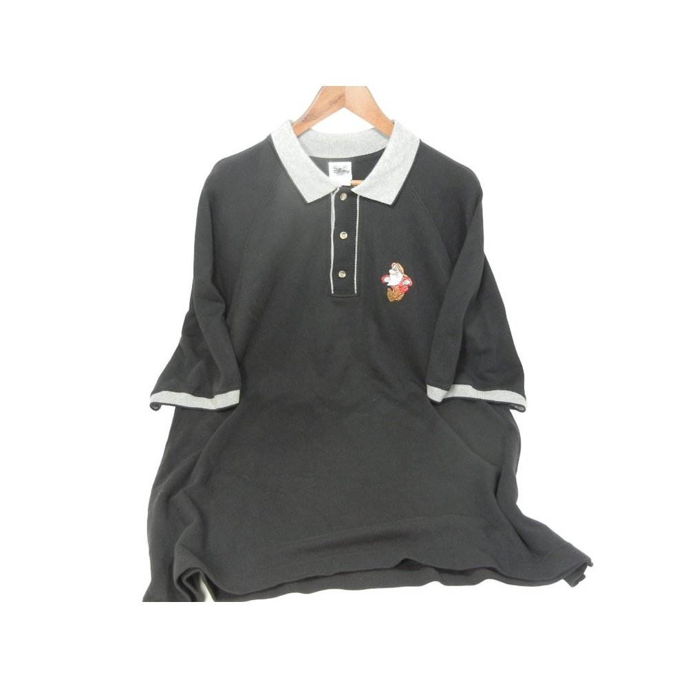 Disney Gumpy monogramed  black and grey Polo shirt, like new LARGE